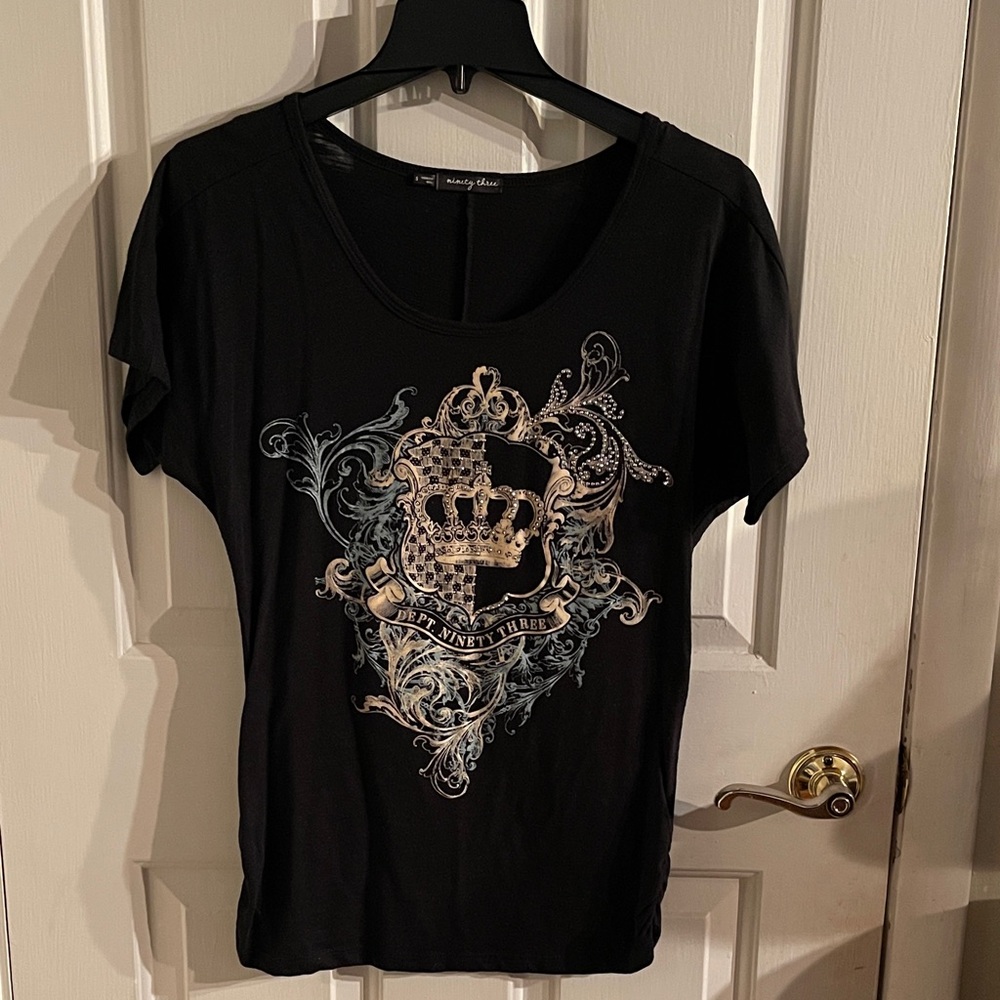 Black Graphic Women's Top